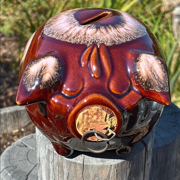 Vintage Hull Pottery “Corky Pig” Piggy Bank - Picture 1 of 13
